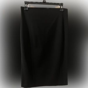 Express, size 6, black pencil skirt. Back slit.